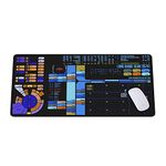 Trekkies Trekker Sci-fi Control Console Display Desk Mat, Large Gamer Mouse pad, Laptop Pad Mat, Game Mat, Gaming Accessories, Computer Accessories, Gaming Room Decor, SciFi Gift KMH