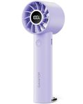 Gaiatop Mini Hand Fan, Powerful Handheld Fan, 3 Speed Strong Wind Personal Small Desk Fan with LED Torch, Rechargeable USB Fan for Girl Women Travel Indoor Outdoor Use