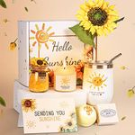 Get Well Soon Gifts for Women - Sunflower Gifts Sending You Sunshine - Birthday Gifts for Women, Mom, Best Friend Care Package - Feel Better Gifts for Sick Friends After Surgery Thinking of You Gifts