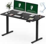 FLEXISPOT E1 ONE PIECE Electric Standing Desk Height Adjustable Sit Stand Desk with Memory Smart Panel(120 * 60cm, Black)