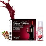 Luster Red Wine Age Reflect Facial Kit 320ml & Rose Water For Refreshing Skin 225ml | 8 Single Use Facials Inside | Anti Ageing Facial Kit | For Skin Brightening & Instant Glow | For Women & Men | Paraben Free