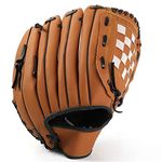 Heavy Duty Wooden Baseball Bat, Ball and Gloves Training Practice Outdoor Sports Fun Set UK (1Pc PU Leather Left hand Glove)