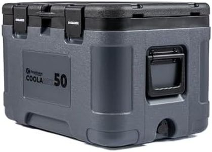 RidgeMonkey Outdoors CoolaBox Insulated Ice Box Cooler - Heavy Duty Hard Shell Cool Box for Camping, Fishing, & Picnics - 20L, 30L, 50L Sizes - Keeps Cold up to 120 Hours (50, litres)