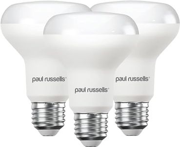 paul russells Warm White E27 Spotlight 11W LED Reflector R80 Light Edison Screw 75w Equivalent Bulb 1050 Lumen 2700K Frosted 120° Beam Angle ES Energy Saving Lightbulbs, Pack of 3