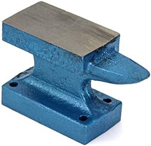 QWORK Horn Anvil Bench Block, 1 Pound Cast Iron Hobby Anvil for Jewelry Making