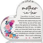 Mother in Law Gift, Mom Birthday Gifts for Mother in Law, Best Mom Ever Gifts Appreciation Gifts Mother in Law Definition Acrylic Plaque Desk Signs