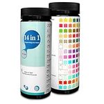 Water Testing Kits for Drinking Water 100 Strips: 14 IN 1 Drinking Water Test Kit for Tap Home Well Water Quality Test Monitor Lead pH Chlorine Iron Fluoride Hardness Copper Alkalinity and More