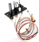 Criditpid 4021-737 Propane Gas (LP) Pilot Assembly Parts for Heatilator, Heat-N-Glo, Quadrafire Fireplaces, 485-511A Heat N Glo Propane Gas Fireplace Pilot Assembly Kit with Thermopile.