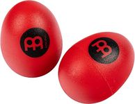 Meinl Percussion Egg Shaker Pair - 2 egg shakers with clear, soft Sound - Musician Gift - Plastic, Red (ES2-R)