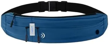 WATERFLY Running Belt Fanny Pack: Runner Marathon Jogging Waist Pack Sport Workout Exercise Fitness Phone Holder Belt for Men Women Jogger Slim Waistband…