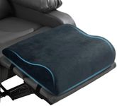 HOMBYS Extra Large Recliner Leg Pillow, Memory Foam Foot Rest Cushion Wave Shape Recliner Footrest Extender, Multi Purpose Back & Lumbar Support Pillow for Recliner, Bed, Sofa Couch,Grey