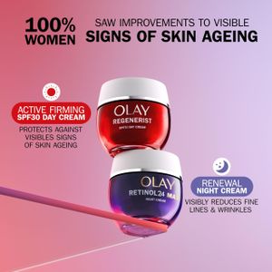 Olay Regenerist Day Face Cream SPF 30 – Anti-Wrinkle Moisturiser with Niacinamide & Peptides, 50ml
