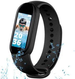 Exxelo 1 Year Warranty Smart Fitness Band M10 Lite Band Heart Rate Monitor Sensor OLED Bluetooth Wristband Waterproof Sports Health Activity Tracker Watch for All Boys/Girls
