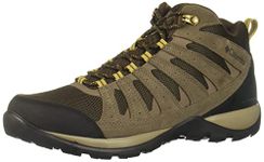 Columbia Men's Redmond V2 Mid Waterproof, Cordovan/Baker, 8 Wide