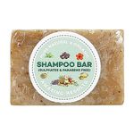 Samkrithi Naturals Shampoo Bar | Olive Oil, Sesame Oil, Argan Oil, Castor Oil, Herbal powders, Hibiscus, Shikai, Soapnut, Amla, Bringaraj, Brahmi, Neem, Tulsi | For All Types of Hair