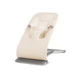 Ergobaby Evolve 3-in-1 Bouncer Seat for Babies and Toddlers 5.5-29 lbs (2.5-13.2 kg) - Multi Position Baby Rocker Seat with Adjustable Heights, Secure Harness, Newborn Insert, Cream Mesh