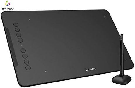 XPPen Deco 01 V2 Graphics Tablet 10x6.25 Inch Drawing Tablet 8192 Levels Pressure Battery-Free Pen with Tilt Function Android/Chromebook Supported Online Teaching Tablet Black