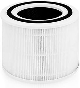 Core 300 Replacement Filter for LEVOIT Core 300 and Core 300s Air Purifier,3-in-1 True HEPA Filter with Activated Carbon Pre-Filter, Compare to Part No. Core 300-RF,1 Pack,White