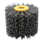 Abrasive Wire Brush Sanding Wire Drawing Wheel Brush Burnishing Polishing Wheel Grit #240 for Derusting Deburring and Cleaning Wooden Floor