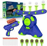 GMAOPHY Shooting Games Toy Gift for Age 5, 6, 7, 8, 9, 10+ Years Old Kids, Glow in The Dark Boy Toy Floating Ball Targets with Foam Dart Toy Blaster, 10 Balls 5 Targets