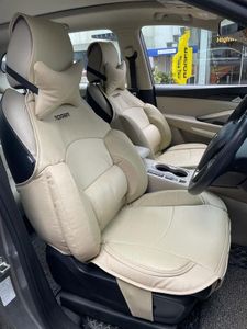 ROGER Accord Comfort Lumbar Cushion Beige (2 Piece) Multi Support, Synthetic Leather.