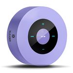 [Smart Touch] Bluetooth Speaker XLeader SoundAngel Lavender Color Auto Pairing Pocket Speaker with Portable Waterproof Case 3D Sound Mic TF Card Aux for Kitchen Bedroom Yoga Girl Women Gift Purple