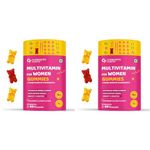 Carbamide Forte Multivitamin Gummies for Women | Multivitamin for Women’s Hair, Skin & Nails, with Biotin & Antioxidants for Immunity & Probiotics for Digestion | 23 Ingredients - 60 Veg Gummies