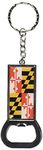 Graphics and More Maryland State Flag Keychain Key Chain Ring Bottle Bottlecap Opener