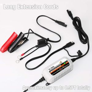 MOTOPOWER 12V Battery Charger – Automatic Maintainer for Car, Motorcycle