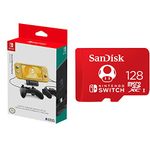 Nintendo Switch Dual USB PlayStand & SanDisk 128GB microSDXC Card, Licensed for Nintendo Switch - SDSQXAO-128G-GNCZN