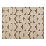 Realspace™ Designer Chair Mat, 36" x 48", Beige & Brown Semi-Circles
