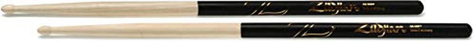 Zildjian 5A Hickory Drumsticks - Wood Tip - Black DIP