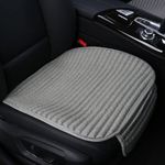 Suninbox Car Seat Cushion,Gray Car Seat Covers,Buckwheat Hulls Car Seat Pads Mat for Auto,Universal Bottom Driver Car Seat Protector Ventilated Breathable Comfortable[Gray Front Seat]