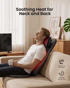 RENPHO Shiatsu Back Massager – Deep Tissue Kneading Heat Therapy