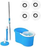 Aspect Effortless Cleaning with our Spin Mop and Bucket Set - Make Cleaning a Breeze Spin Mop for Cleaning Floors 360°Cleaning System with 4 Microfiber Mop Pad Head