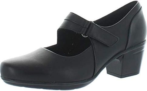 Clarks Women's Emslie Lulin Dress Pump, Black, 7.5 US