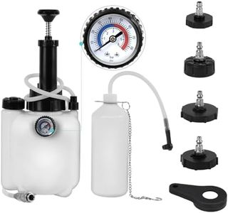 BreeRainz 3L Upgraded Brake Bleeder Kit, Manual Brake Bleeder Fluid Pump with 4 Master Cylinder Adapters and 1L Brake Bleeder Bottle Suitable for Most Vehicles