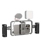 SMALLRIG Mobile Phone Video Rig Kits Aluminum Handheld Stabilizer for iPhone for HUAWEI and Other Android Phones for Tiktok/Youtube Live Streaming/Vlogging - 4121