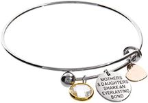 Jewelry Nexus Mothers & Daughters Share an Everlasting Bond Heart Charm Bracelet