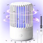 Mosquito Zapper Lamp, Bug Zapper Mosquito Repellent Electric Light, 360° Powerful USB Fly Zapper Control Traps for Indoor and Outdoor