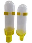 Beauty Tool Bird Water and Food Hanging Feeder Suitable for Cage Birds - Set of 2, 400ml