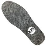 Wool Felt Winter Insoles - Warm Boot Insoles Natural Warm Lambs Wool Insoles Felt Insoles for Women (Women's 5/Kids)