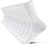 PAPLUS Compression Athletic Crew Socks (6 Pairs) for Men & Women