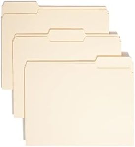 Smead File Folder, 1/3-Cut Tab, Letter Size, Manila, Assorted Positions, 100 Per Box (10330)