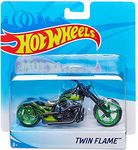 Hot Wheels Street Power Green Twin Flame Motorcycle - Kids