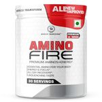 Muscle Transform Amino Fire Advanced BCAA Supplement with Glutamine - Pre/Post Workout & Intra Workout Supplement | Muscle Recovery Drink with Amino Acids | Muscle Protein Synthesis - Lean Muscle - Improved Performance - Hydration for Men & Women [30 Servings, Green Apple]