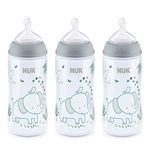 NUK Smooth Flow Bottle, Woodland, 10OZ, 3 Pack - Grey Elephant