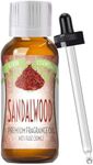 Good Essential - Professional Sandalwood Fragrance Oil 30ml for Diffuser, Candles, Soaps, Lotions, Perfume 1 fl oz - Fragrance Oil Candle Making - Aromatherapy Oils - Sandalwood Candle Oil