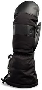 CHOPPER MILL Adult Mountain Mittens for Skiing, Snowboarding, Sledding, Insulated with Extra Long Cuff to Keep Hands Warm in Winter, Midnight, Size 9