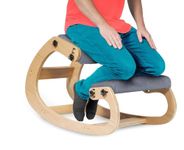 LENDZEE Ergonomic Kneeling Chair with Adjustable Seat Height – Rocking Posture Support Stool for Desk, Home & Office | Relieves Back Pain, Improves Posture